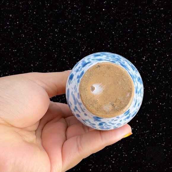 Italian Art Pottery Bud Vase Multicolor Ceramic Pottery Vase Speckled Glaze 4"T - Picture 4 of 11